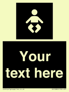 Custom information: black panel baby change